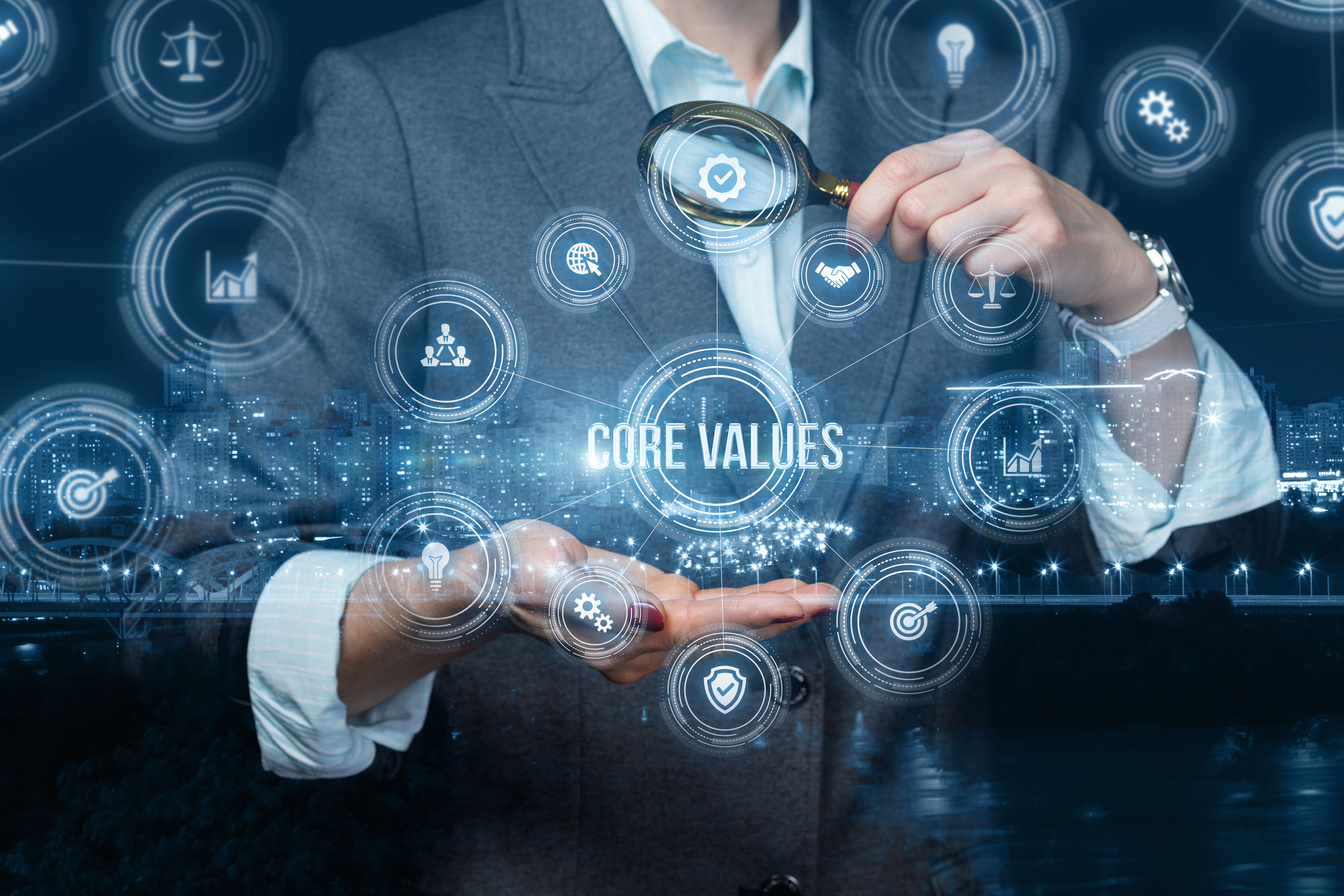 Search of core values in business.